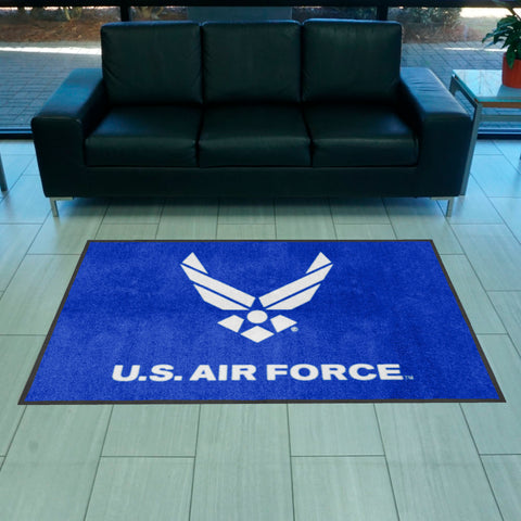 U.S. Air Force 4X6 High-Traffic Mat with Durable Rubber Backing - Landscape Orientation