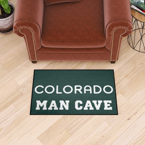 Colorado Rockies Man Cave Starter Mat Accent Rug - 19in. x 30in.