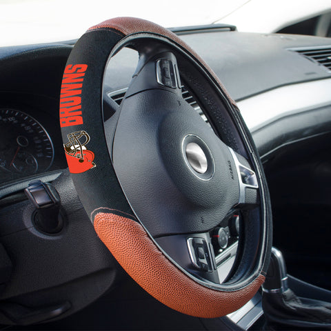 Cleveland Browns Football Grip Steering Wheel Cover 15" Diameter