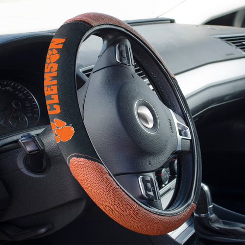 Clemson Tigers Football Grip Steering Wheel Cover 15" Diameter