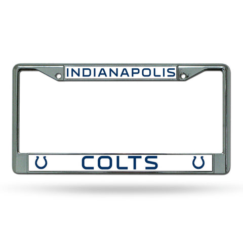 Indianapolis Colts License Plate Frame Chrome