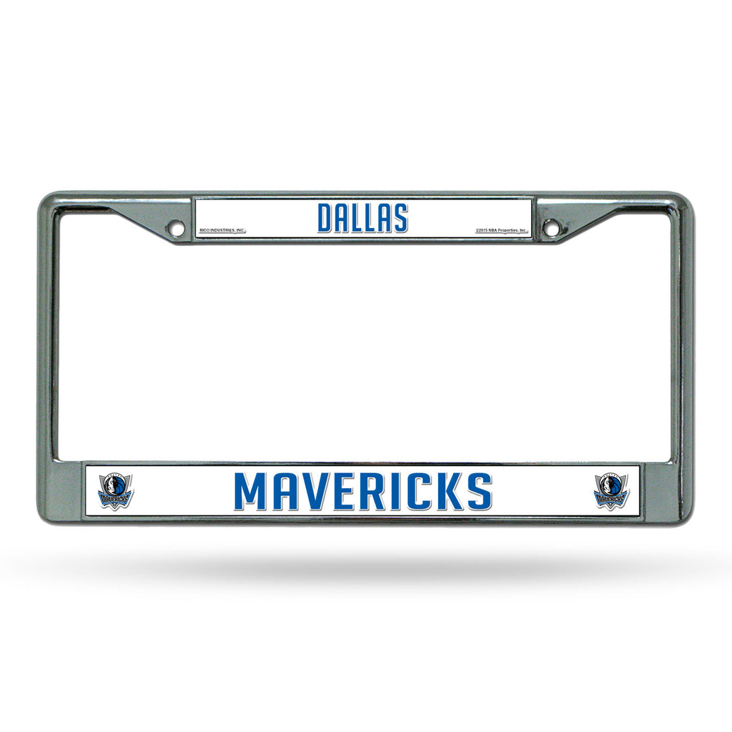 Dallas Mavericks License Plate Frame Chrome