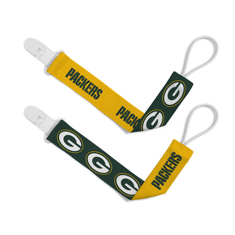 Green Bay Packers Pacifier Clips 2 Pack