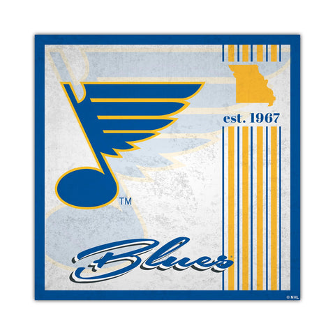 St. Louis Blues Sign Wood 10x10 Album Design - Special Order