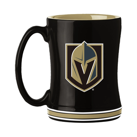 Vegas Golden Knights Coffee Mug 14oz Sculpted Relief Team Color