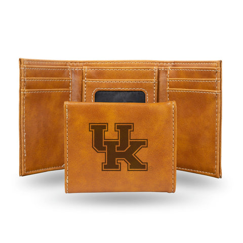 Kentucky Wildcats Wallet Trifold Laser Engraved