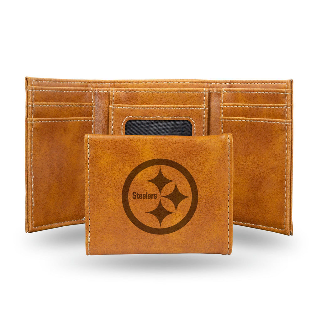 Pittsburgh Steelers Wallet Trifold Laser Engraved