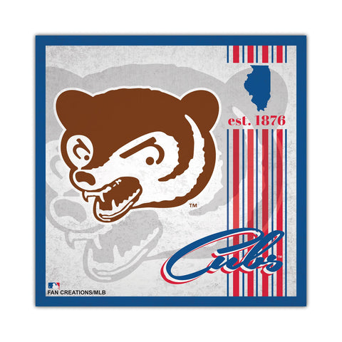 Chicago Cubs Sign Wood 10x10 Album Design