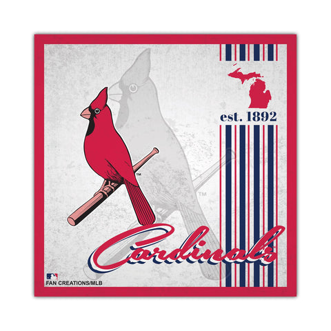 St. Louis Cardinals Sign Wood 10x10 Album Design