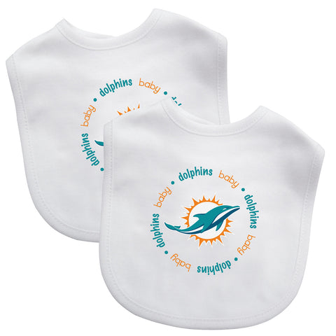Miami Dolphins Baby Bib 2 Pack