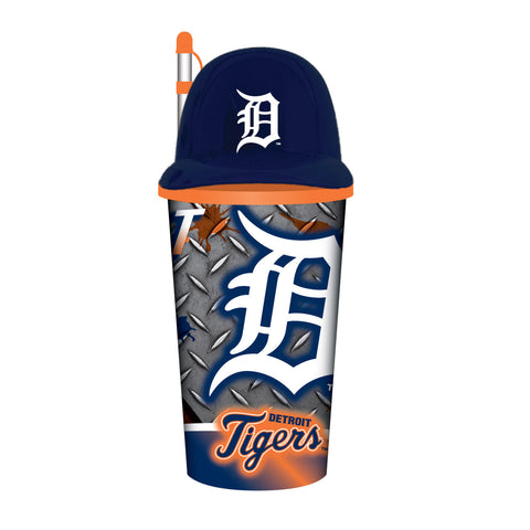Detroit Tigers Helmet Cup 32oz Plastic with Straw