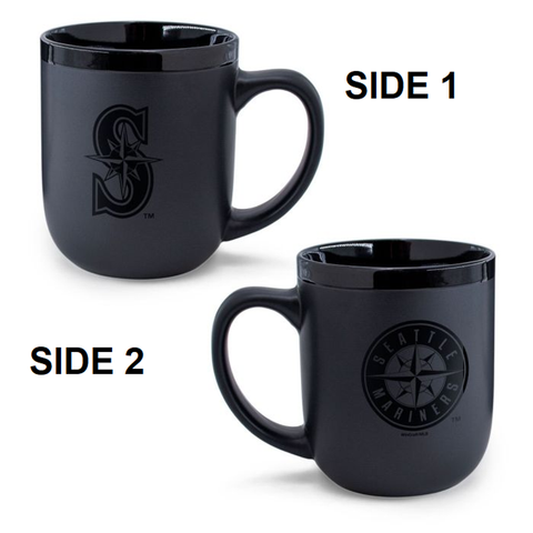 Seattle Mariners Coffee Mug 17oz Matte Black