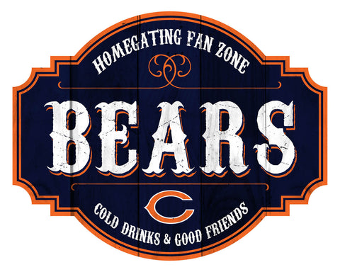 Chicago Bears Sign Wood 12 Inch Homegating Tavern