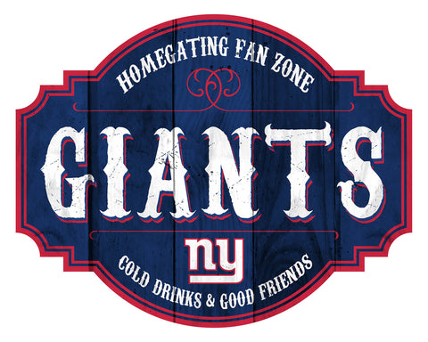 New York Giants Sign Wood 12 Inch Homegating Tavern