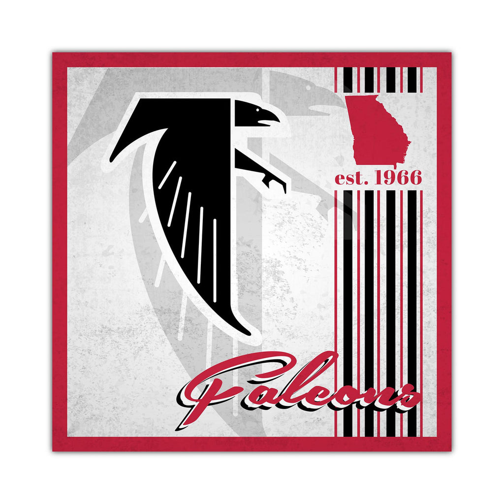 Atlanta Falcons Sign Wood 10x10 Album Design