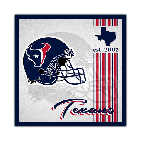 Houston Texans Sign Wood 10x10 Album Design