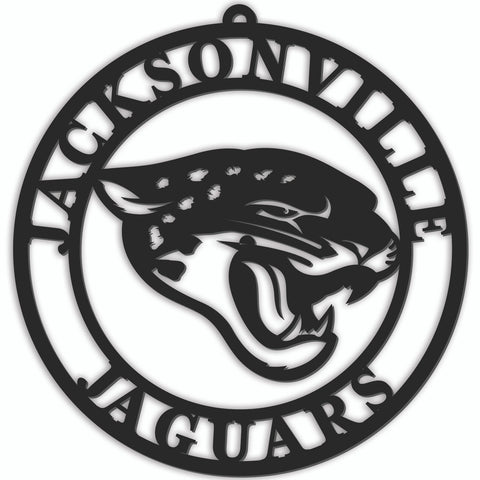 Jacksonville Jaguars Sign Door Hanger 16 Inch