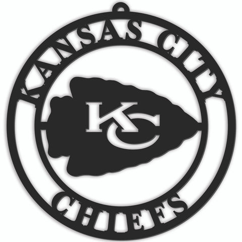 Kansas City Chiefs Sign Door Hanger 16 Inch