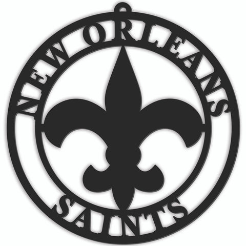 New Orleans Saints Sign Door Hanger 16 Inch