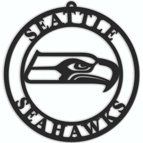Seattle Seahawks Sign Door Hanger 16 Inch