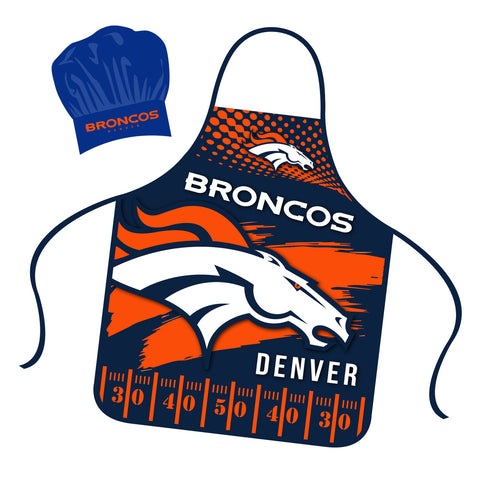 Denver Broncos Chef Hat and Apron Set