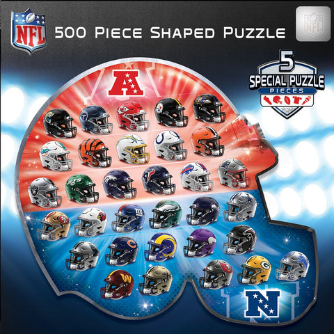 NFL Football Helmet Shaped Puzzle 500 Piece