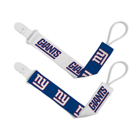New York Giants Pacifier Clips 2 Pack