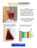NIGHTLOCK® LOCKDOWN 2- School & Classroom Door Security, For Outward-Swinging Doors