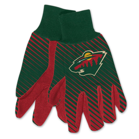 Minnesota Wild Gloves Two Tone Style Adult Size