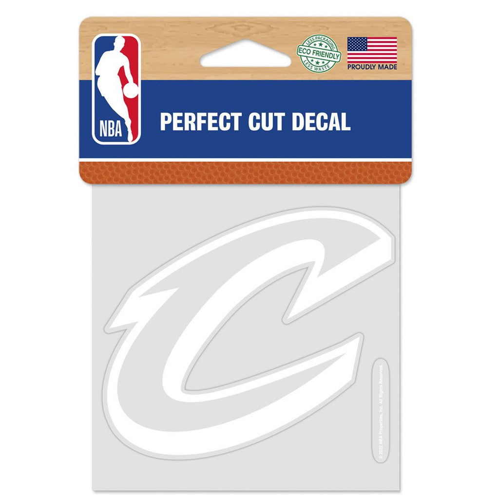 Cleveland Cavaliers Decal 4x4 Perfect Cut White