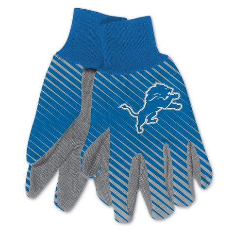 Detroit Lions Gloves Two Tone Style Adult Size