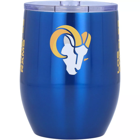 Los Angeles Rams Travel Tumbler 16oz Stainless Steel Curve