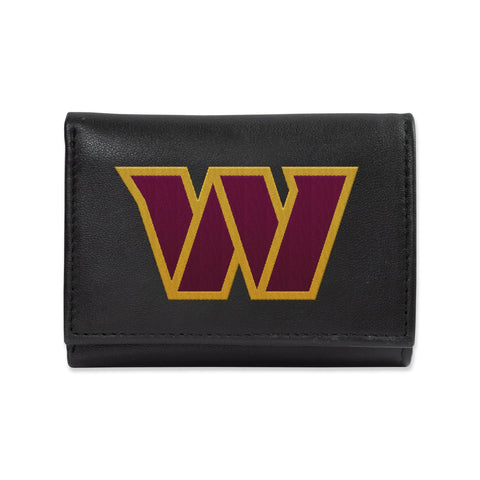 Washington Commanders Wallet Trifold Leather Embroidered