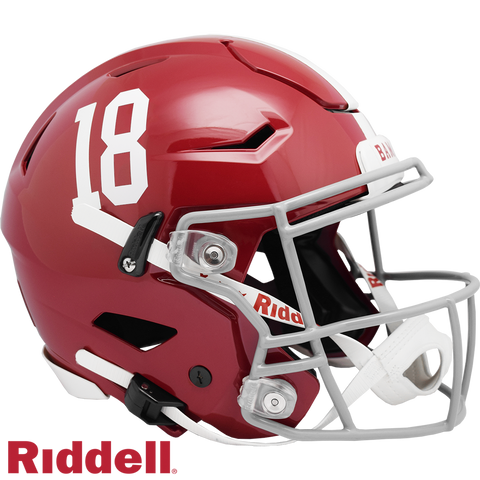 Alabama Crimson Tide Helmet Riddell Authentic Full Size SpeedFlex Style #18