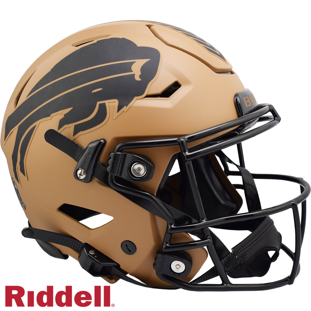 Buffalo Bills Helmet Riddell Authentic Full Size SpeedFlex Style Salute To Service 2023