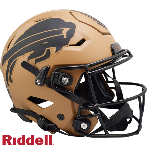 Buffalo Bills Helmet Riddell Authentic Full Size SpeedFlex Style Salute To Service 2023