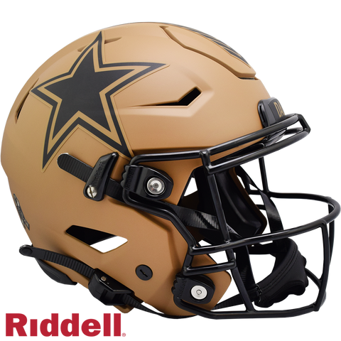 Dallas Cowboys Helmet Riddell Authentic Full Size SpeedFlex Style Salute To Service 2023