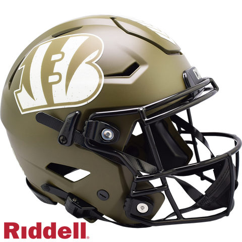 Cincinnati Bengals Helmet Riddell Authentic Full Size SpeedFlex Style Salute To Service