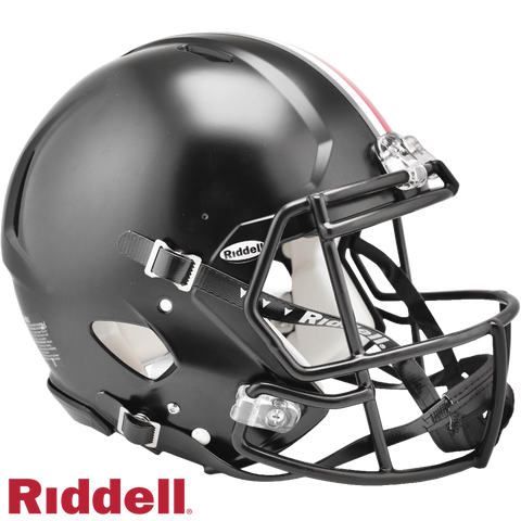 Ohio State Buckeyes Helmet Riddell Authentic Full Size Speed Style Black Alternate