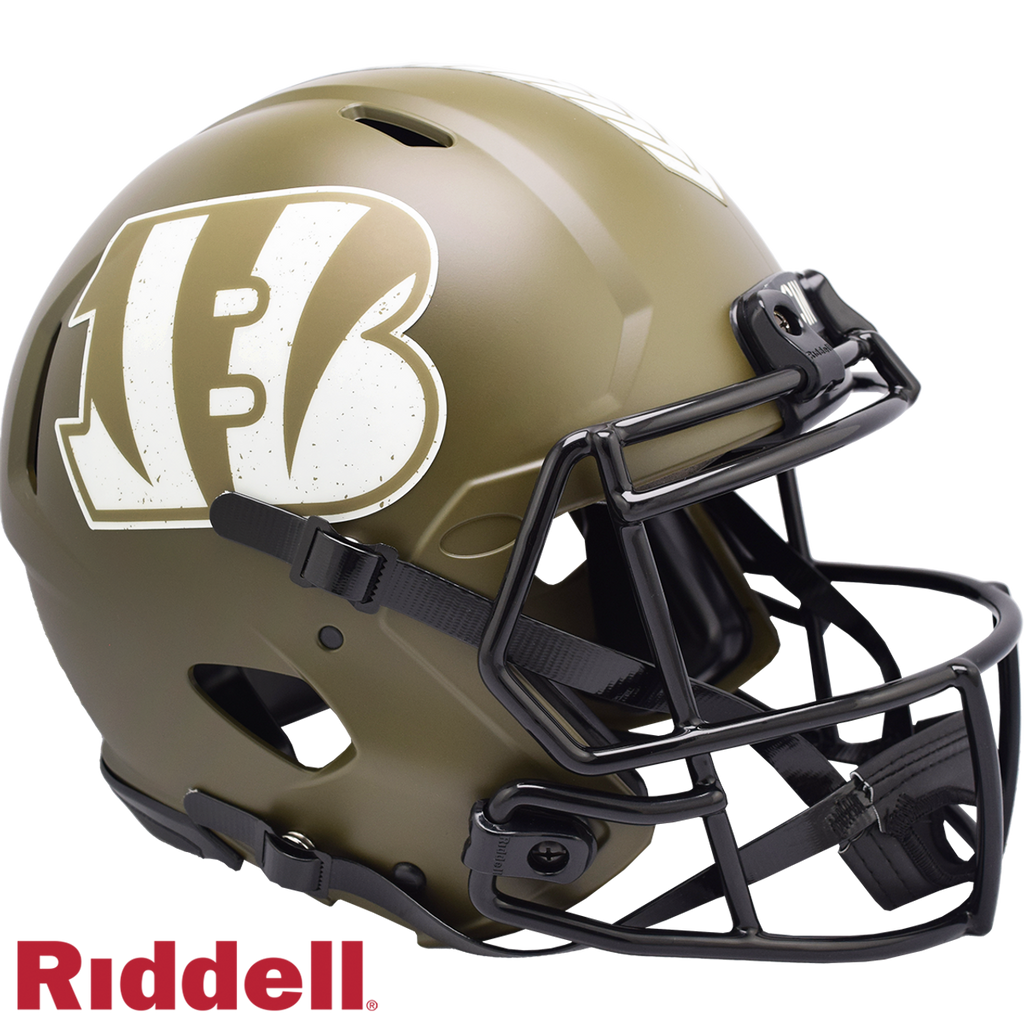 Cincinnati Bengals Helmet Riddell Authentic Full Size Speed Style Salute To Service 2022