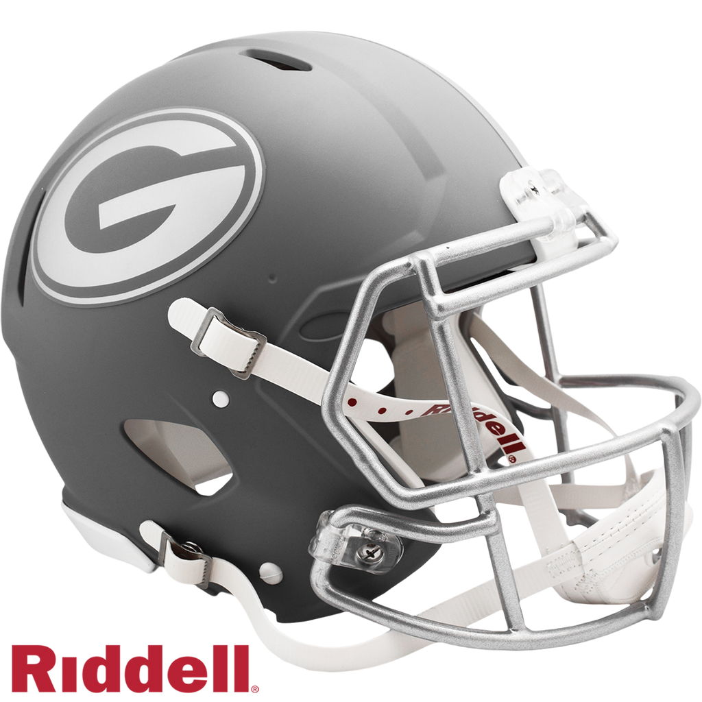 Georgia Bulldogs Helmet Riddell Authentic Full Size Speed Style Slate Alternate