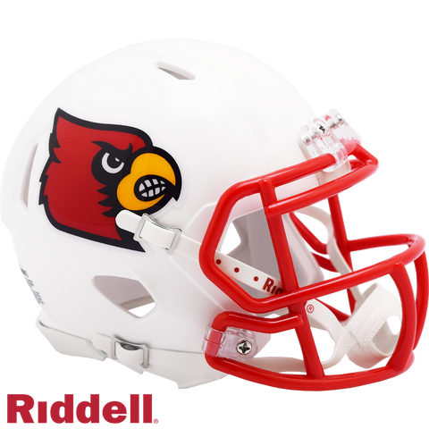 Louisville Cardinals Helmet Riddell Replica Mini Speed Style White