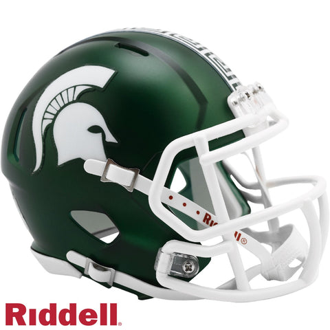 Michigan State Spartans Helmet Riddell Replica Mini Speed Style Satin