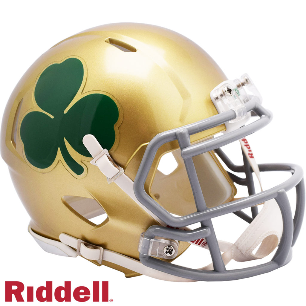 Notre Dame Fighting Irish Helmet Riddell Replica Mini Speed Style Shamrock