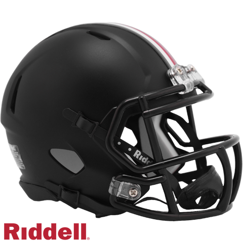 Ohio State Buckeyes Helmet Riddell Replica Mini Speed Style Black Alternate