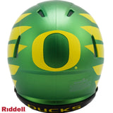 Oregon Ducks Helmet Riddell Replica Mini Speed Style Green with Wings
