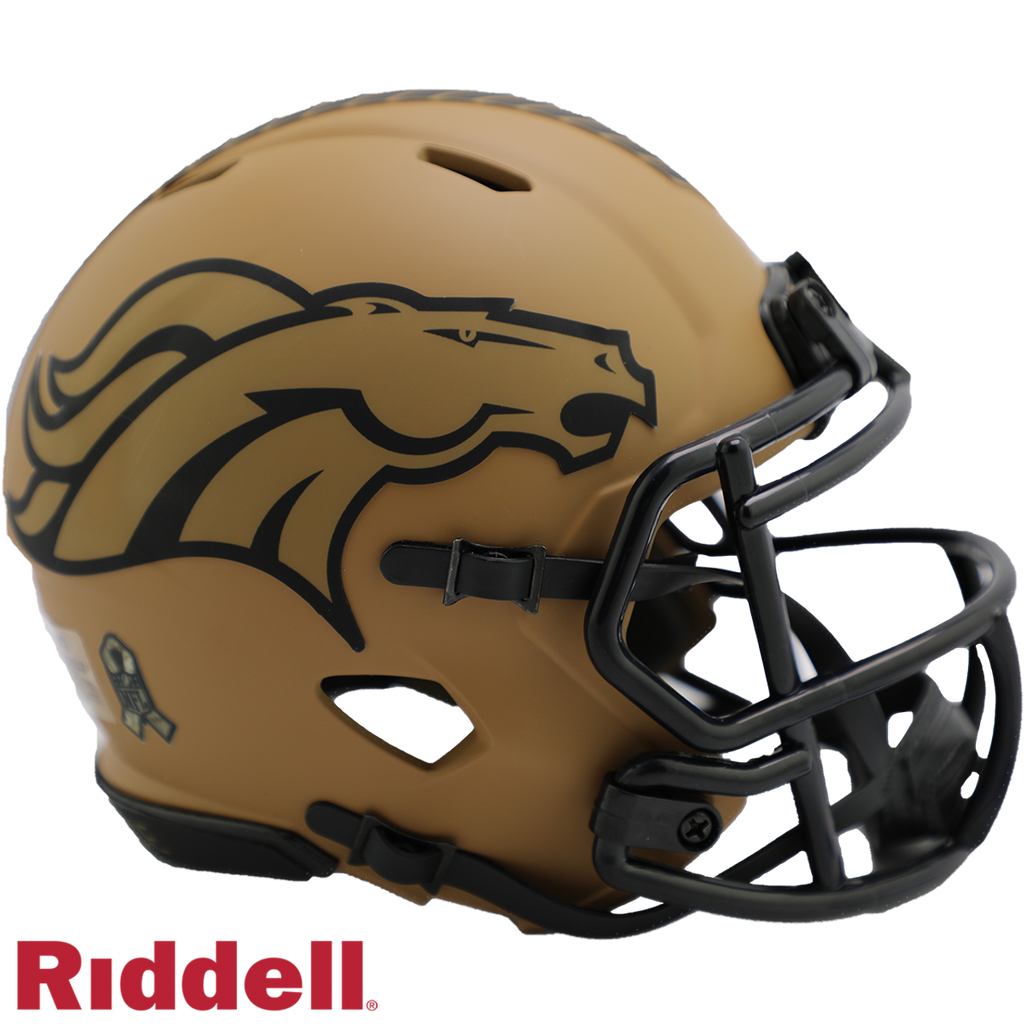Denver Broncos Helmet Riddell Replica Mini Speed Style Salute To Service 2023
