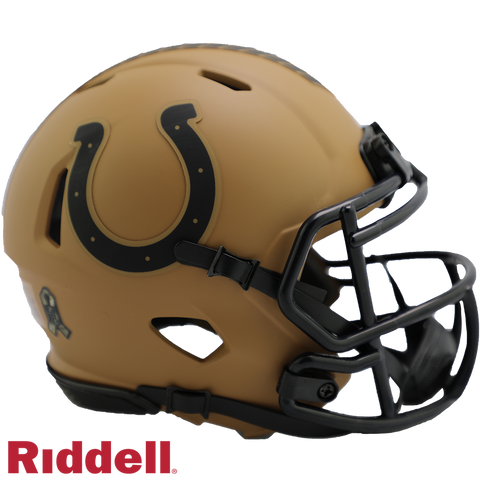 Indianapolis Colts Helmet Riddell Replica Mini Speed Style Salute To Service 2023