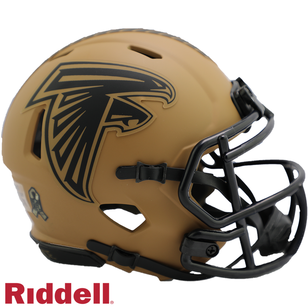 Atlanta Falcons Helmet Riddell Replica Mini Speed Style Salute To Service 2023
