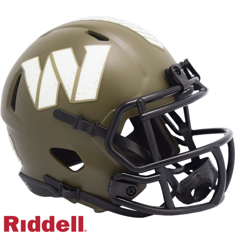 Washington Commanders Helmet Riddell Replica Mini Speed Style Salute To Service